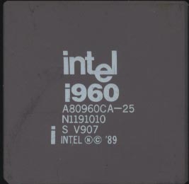 INTEL I960 MICROPROCESSOR  P/N A80960CA-25