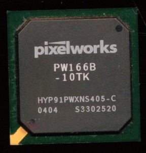 pixelworks PW166B - 67MHz Tubro186 based Flatpanel Controller made in 2004