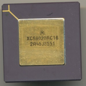 1985 production 68020 'XC' denotes a not fully qualified device.