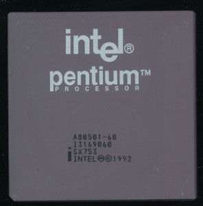 Intel A80501-60 SX753 - Early 1993 containing the FDIV bug