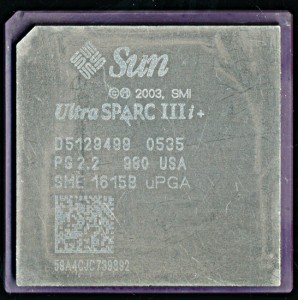 Sun UltraSPARC IIIi+ Early engineering sample from August of 2005